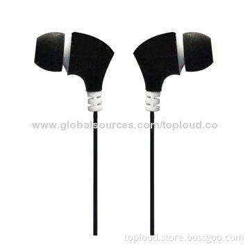 Flat Wired Earphones with 20Hz to 20kHz Frequency Responses, Suitable for iPod, MP3 and MP4 Players